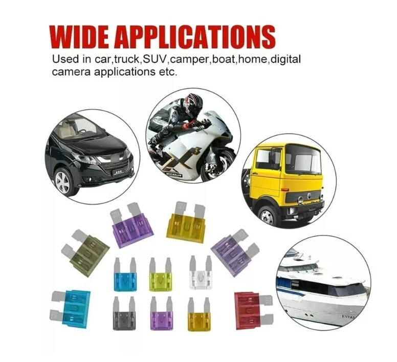 Kit 300pcs Fusibles Coche Automotriz Con Caja Auto + Pinza-5