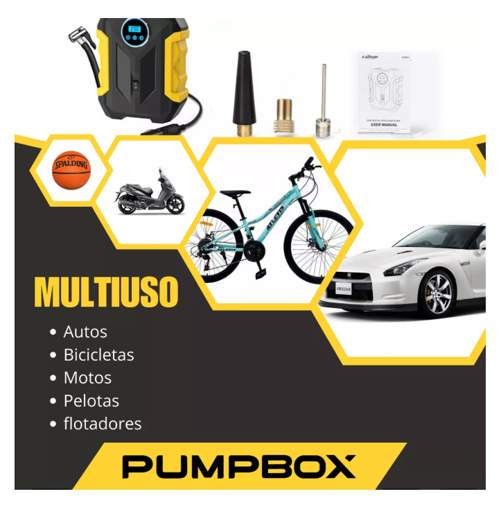 Compresor De Aire Portátil Digital 12v Todo Neumático-1