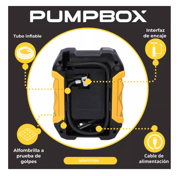 Compresor De Aire Portátil Digital 12v Todo Neumático-3