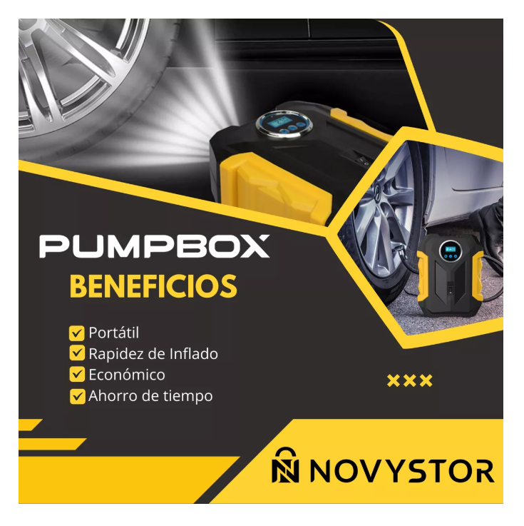 Compresor De Aire Portátil Digital 12v Todo Neumático-6
