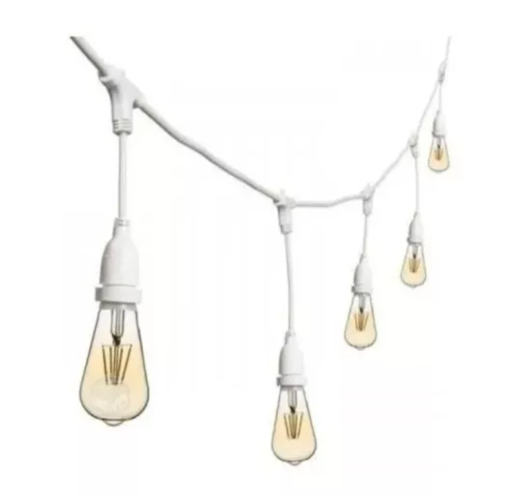 Guirnalda Ampolleta Led E27 Exterior 10 Mt Boda Incluye Amp-1
