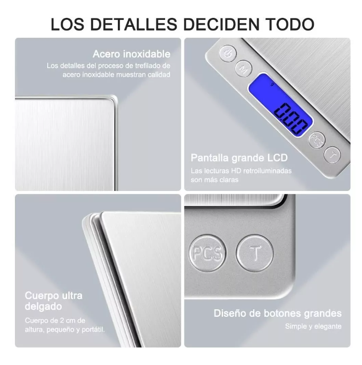 Balanza Pesa Digital Gramera 0.1 - 2kg Joyería-2