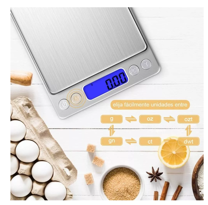 Balanza Pesa Digital Gramera 0.1 - 2kg Joyería-5