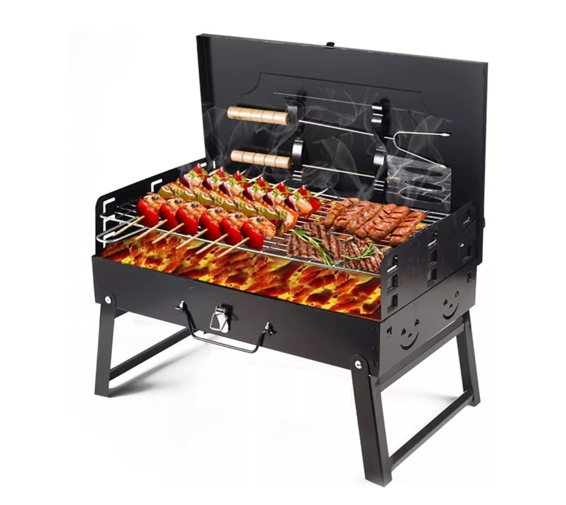 Mini Estufa Parrilla Parrillera Plegable Barbacoa Utensilio-2