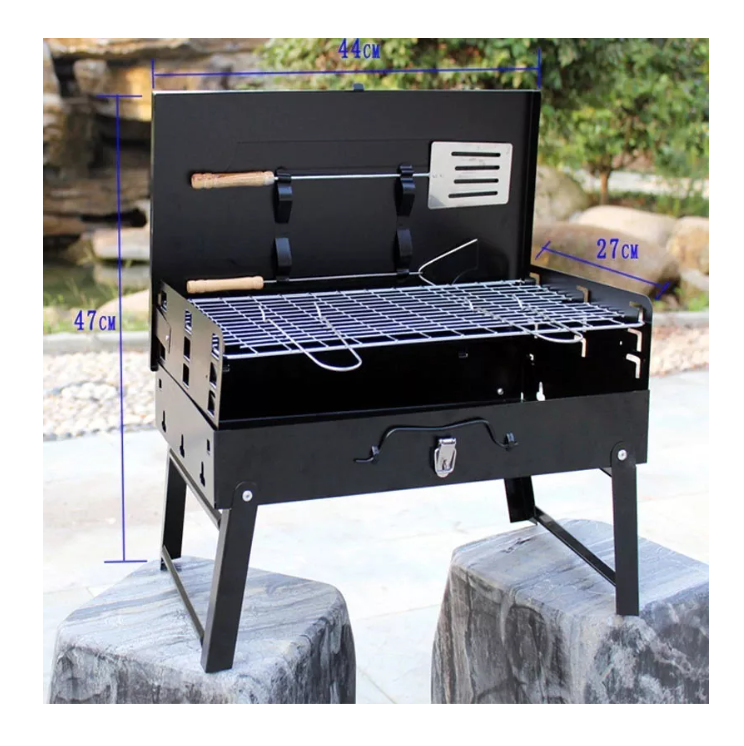 Mini Estufa Parrilla Parrillera Plegable Barbacoa Utensilio-4