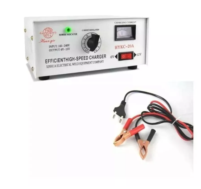 Cargador De Bateria 12v Y 6v Autos Motos 20 Amperes 220v-2