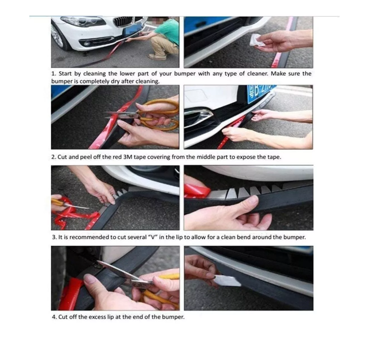 Lip Faldones Auto Samurai Parachoque Delantero Tuning 2.5m-3