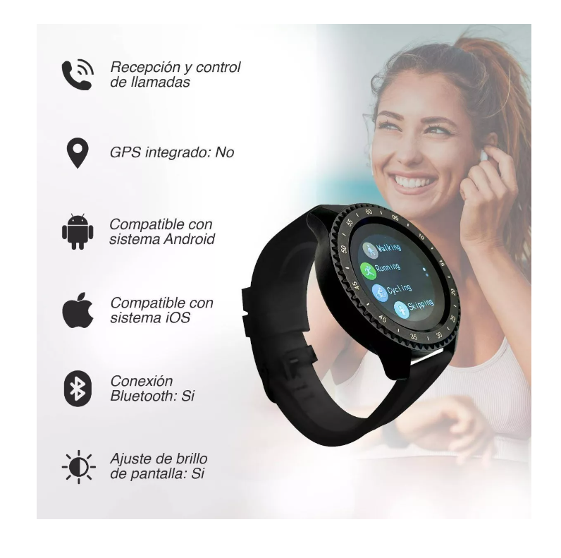 Reloj Smartwatch Z3 Camara Salud Pasos Cardiaca Deporte-3