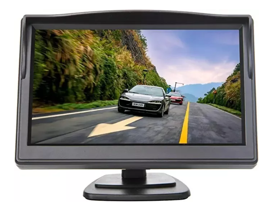 Pantalla 5 Monitor Ajustable Lcd Cámara Retroceso Auto 12v-6