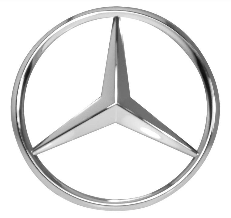 Emblema Logo Insignia Mercedes Benz 10cm Trasero Frontal-0
