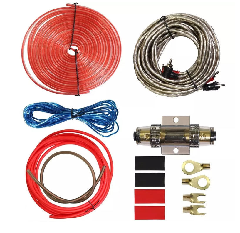 Kit Cables Amplificador Subwoofer Parlantes Auto Premium-0