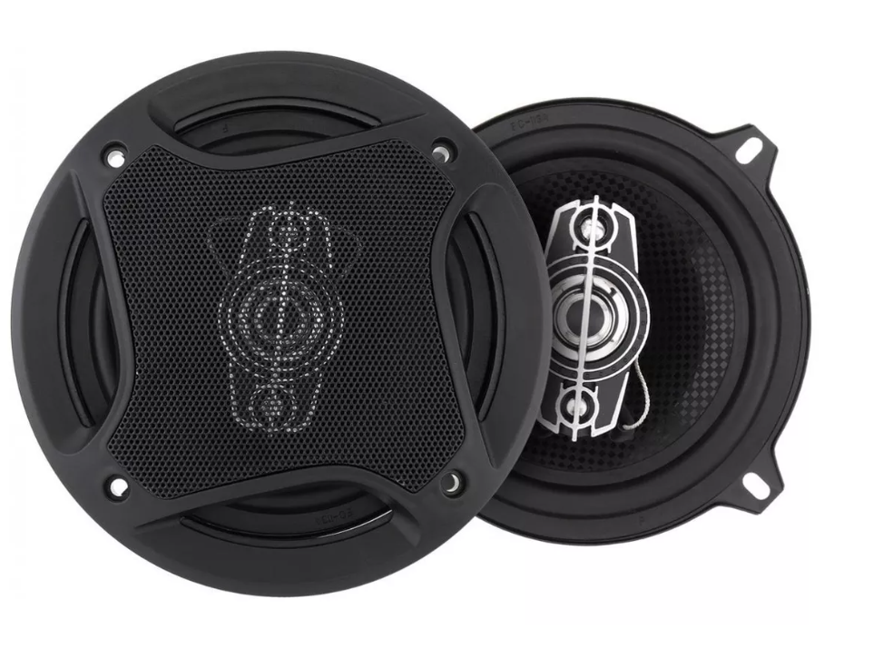 Kit 2 Parlantes Auto 13cm Redondo 400wmax Coaxial -0
