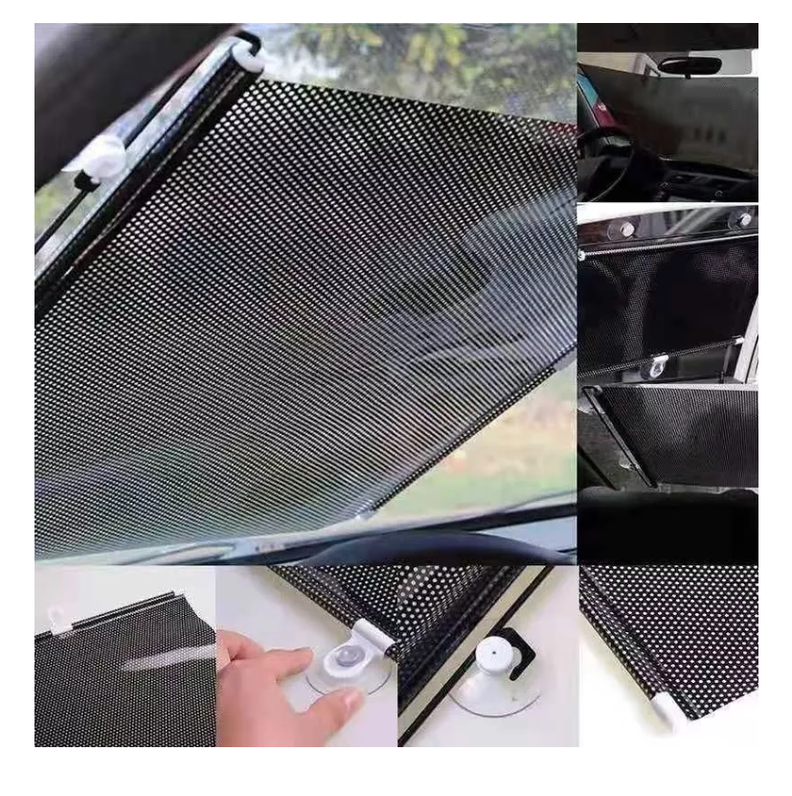 Quitasol Retractil Parasol Enrollable Parabrisas Auto 68x125-7