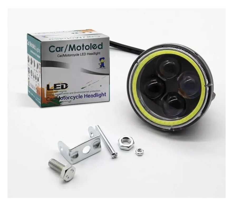 X1 Foco Led Neblinero Ojo Angel Estroboscopico Moto Auto 12w-0