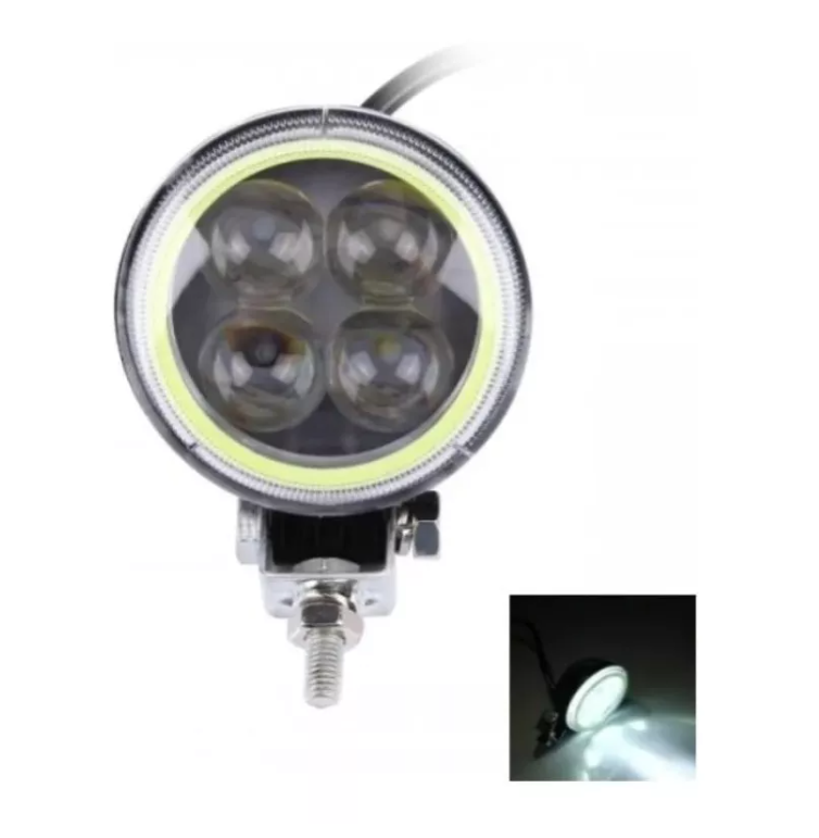 X1 Foco Led Neblinero Ojo Angel Estroboscopico Moto Auto 12w-1