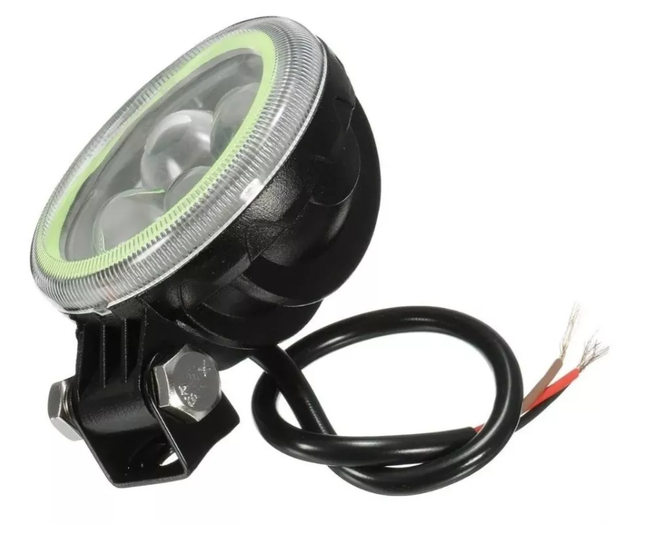X1 Foco Led Neblinero Ojo Angel Estroboscopico Moto Auto 12w-3
