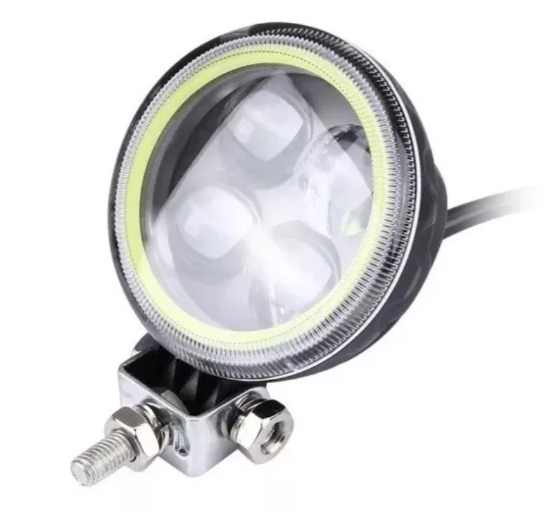 X1 Foco Led Neblinero Ojo Angel Estroboscopico Moto Auto 12w-4