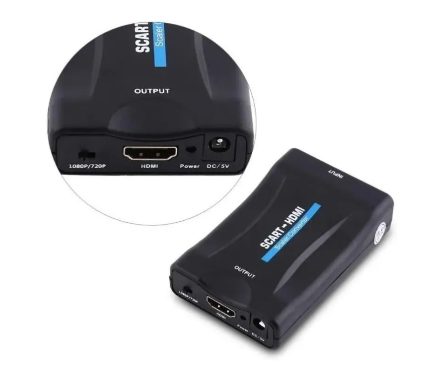 1080p Adaptador Conversor Scart A Hdmi Audio Video-3