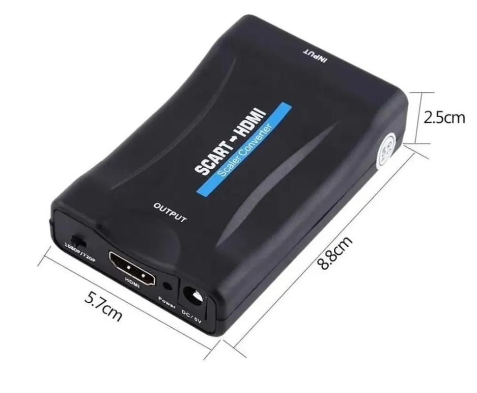 1080p Adaptador Conversor Scart A Hdmi Audio Video-7