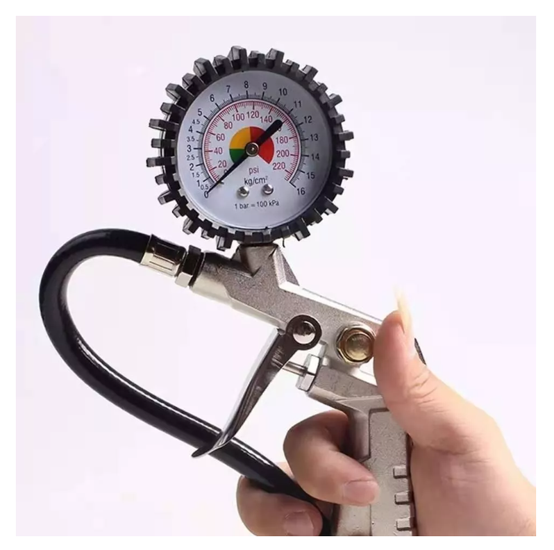Pistola Para Inflar Y Calibrar Neumaticos Con Manometro-3