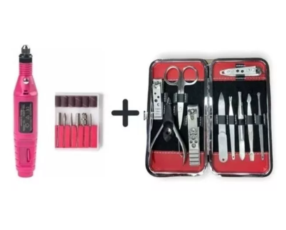 Torno Manicure Pulidor De Uñas+ Set Manicure-0