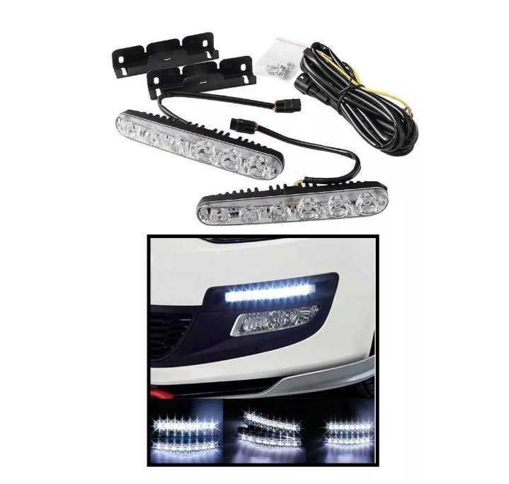 X2 Focos Neblineros Led Drl 18w Flood+spot Auto Moto 12v-0