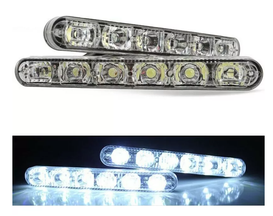 X2 Focos Neblineros Led Drl 18w Flood+spot Auto Moto 12v-6