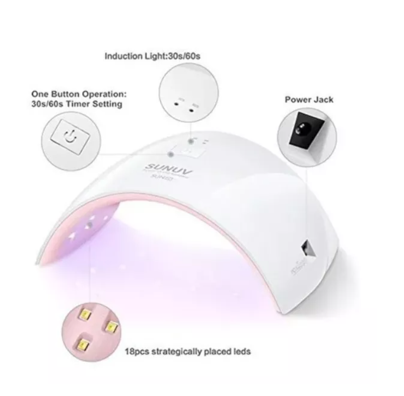 Lampara Led Uv Secador Uñas 24w-1