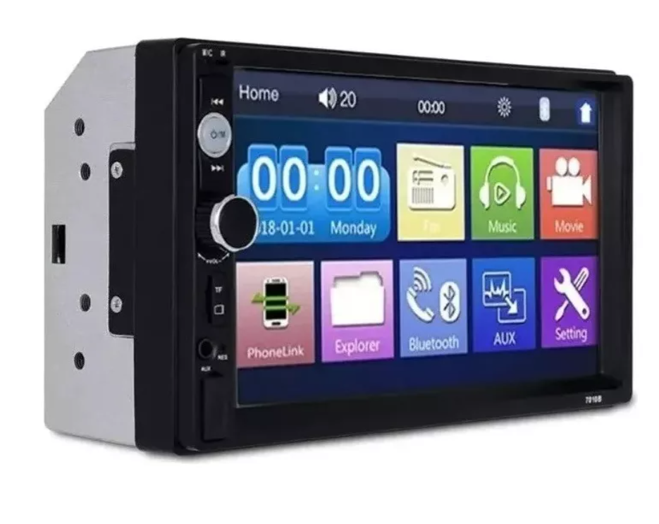 Radio Auto 2 Din Mirror Link Bt Pantalla Tactil Mp5 Estéreos-0