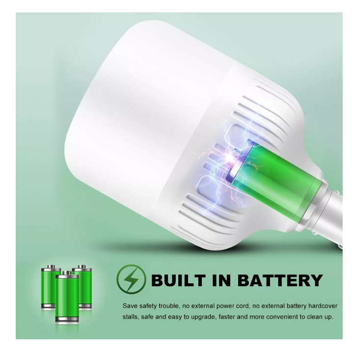 Lampara Ampolleta Led Usb Portátil + Panel Solar + Control-4