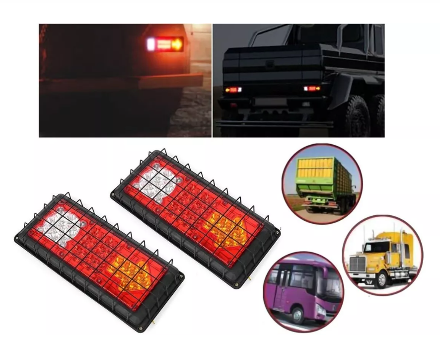Kit Foco Led Trasero 24v Camion Tricimoto Remolque Arrastre-0