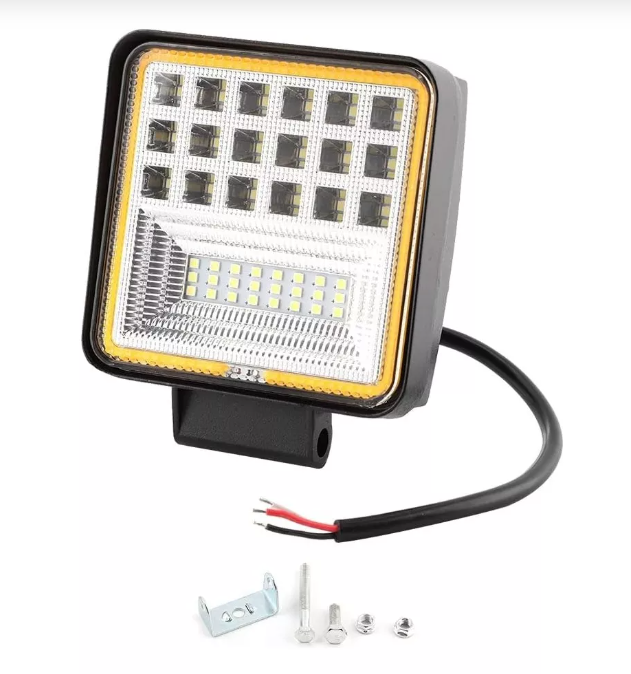 Luces Foco Neblinero Led 126w Ojo Angel Auto Moto Camion-0