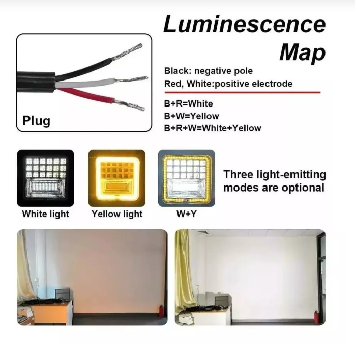 Luces Foco Neblinero Led 126w Ojo Angel Auto Moto Camion-1