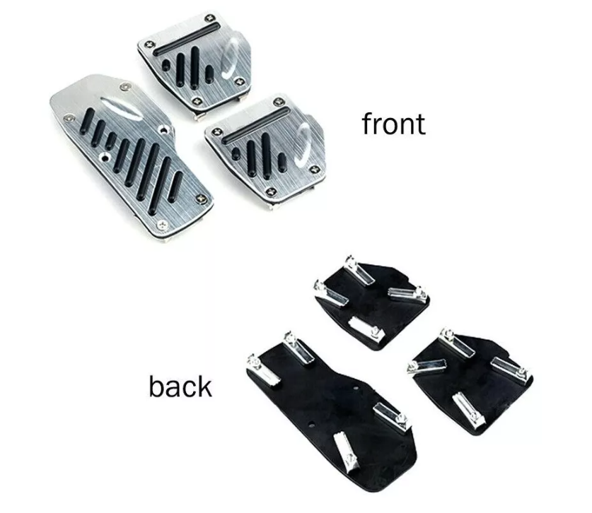 Set 3 Cubre Pedales Deportivo Tunning Trd Racing Auto-1