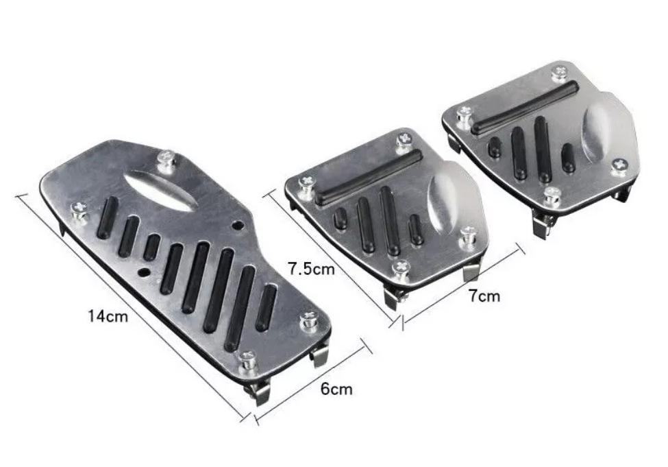 Set 3 Cubre Pedales Deportivo Tunning Trd Racing Auto-2