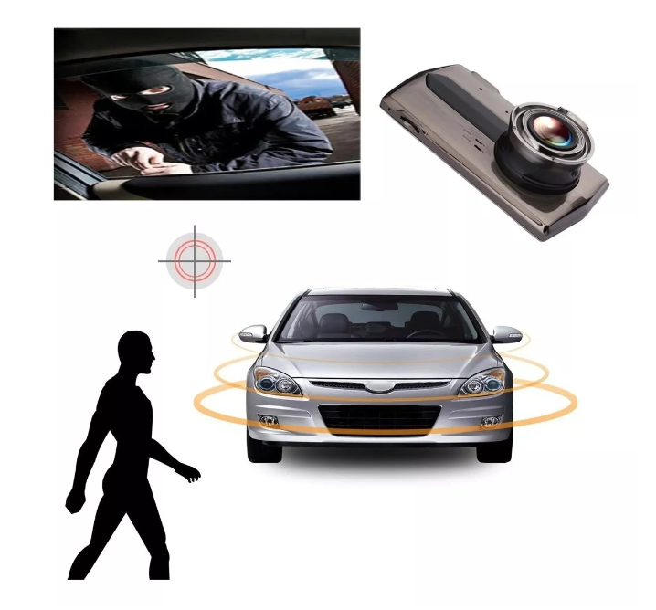 Cámara Seguridad Dash Cam Hd Sensor 1080p + Cámara Retroceso-1