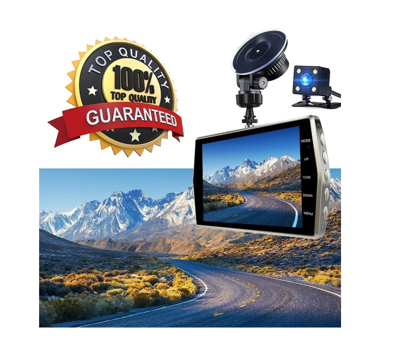 Cámara Seguridad Dash Cam Hd Sensor 1080p + Cámara Retroceso-5