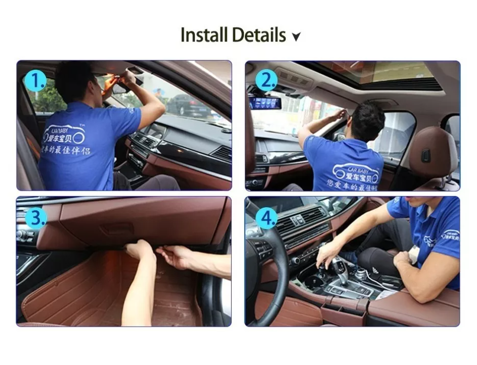 Cámara Seguridad Dash Cam Hd Sensor 1080p + Cámara Retroceso-6