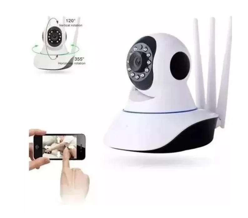 Camara Ip Wifi Seguridad Motorizada 360 Hd Vision Nocturna-1