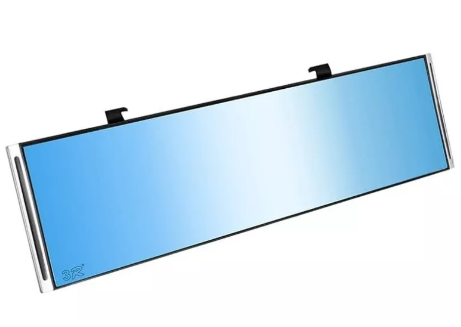 Espejo Retrovisor Panorámico 30cm Interior Auto Antirreflejo-0