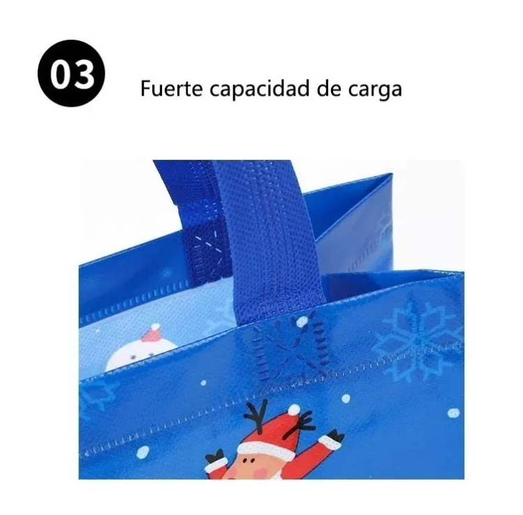 Pack 12 Bolsa Reutilizable Búho D Compras Regalo 36x26cm-4