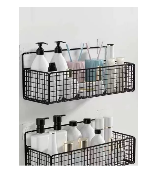Cesta De Ducha Organizador Adhesivo Cocina/baño-2