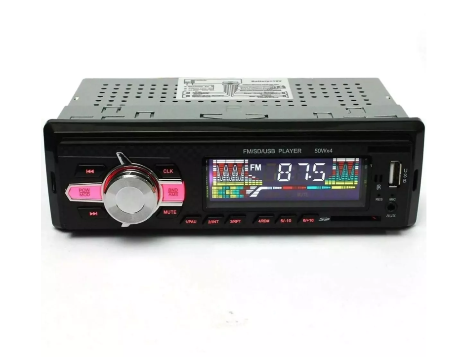 Radio De Auto 1 Din Bluetooth Usb Mp3 Microsd Aux Fm 60wx4-2