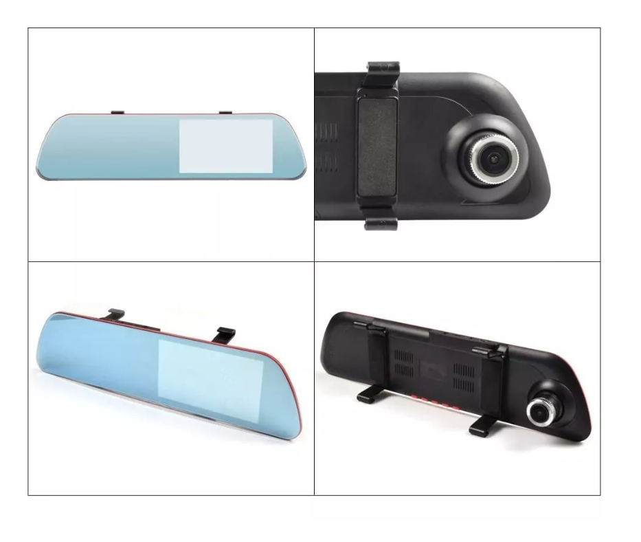 Cámara Auto Espejo Retrovisor 4.3 1080p + Cámara Retroceso-2