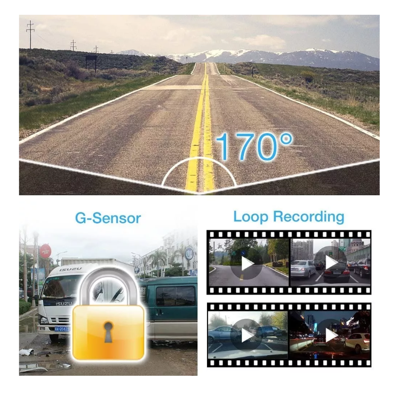 Cámara Auto Espejo Retrovisor 4.3 1080p + Cámara Retroceso-7