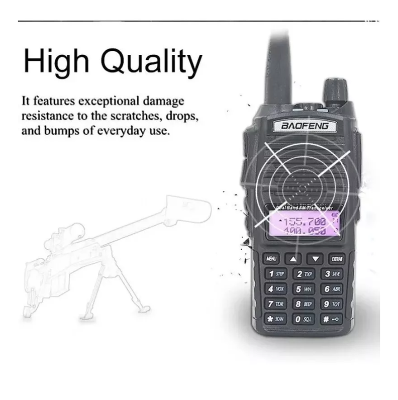 Radio Transmisor Walkie Talkie Baofeng Uv-82 Dual Banda-1