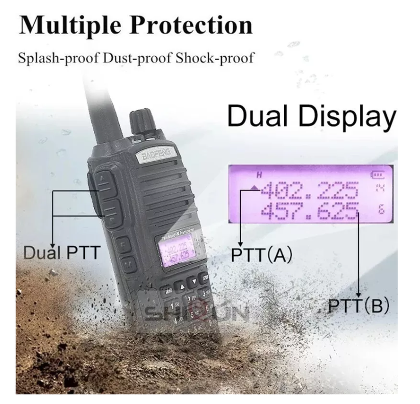 Radio Transmisor Walkie Talkie Baofeng Uv-82 Dual Banda-6