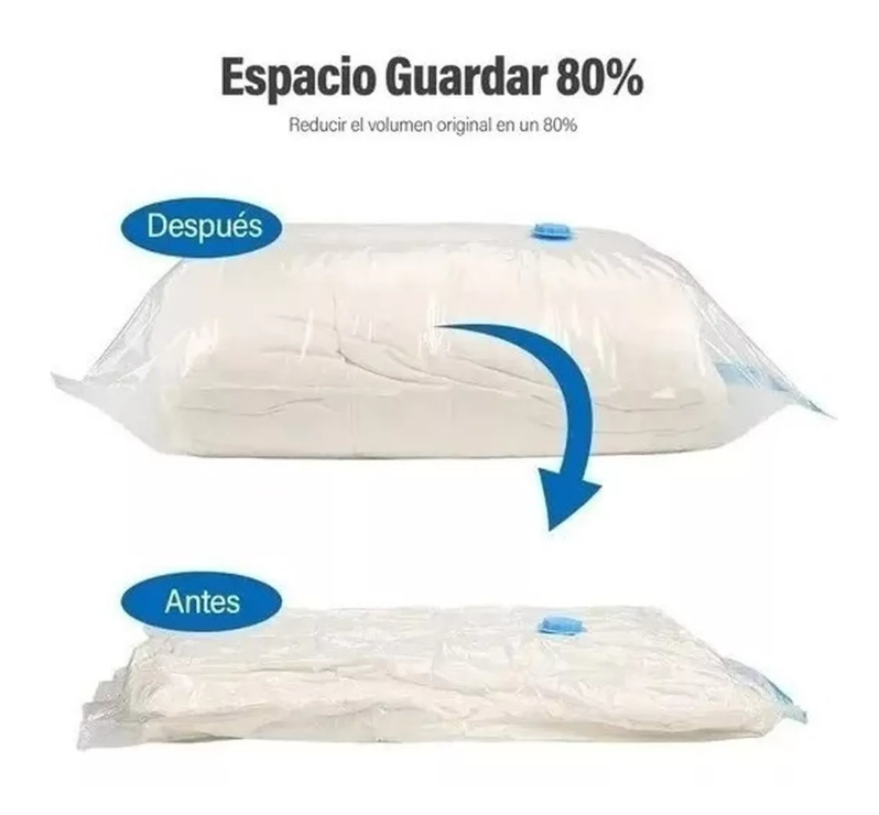 Pack 12 Bolsas Organizadoras Al Vacio Con Bomba Manual-1