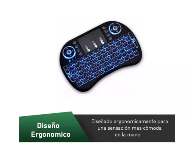 Mini Teclado Con Luz Inalámbrico-2