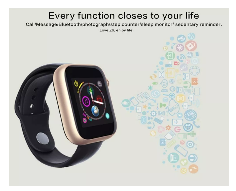 Reloj Smartwatch Z13 Salud Pasos Actividad Cardiaca Deporte-1